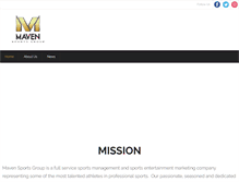 Tablet Screenshot of mavensportsgroup.com